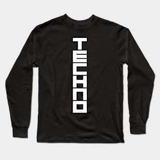 TECHNO LOGO DESIGN Long Sleeve T-Shirt